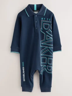 Barboteuse Baker by Ted Baker bleu marine à manches longues