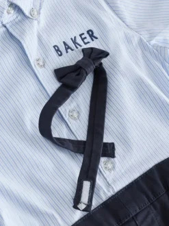 Barboteuse Baker by Ted Baker bleue élégante à nœud cravate