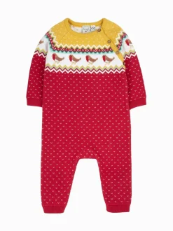 Barboteuse Frugi de Noël en maille