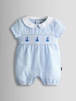 Barboteuse JoJo Maman Bébé Boat classique à smocks