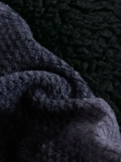 Bas à carreaux noir - Pyjama simple en laine polaire (3-16yrs)