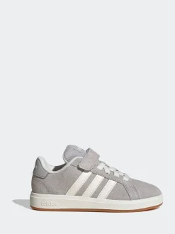 Baskets adidas Grand Court 00s en daim à lacets élastiques pour enfant