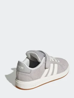 Baskets adidas Grand Court 00s en daim à lacets élastiques pour enfant