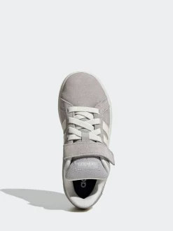 Baskets adidas Grand Court 00s en daim à lacets élastiques pour enfant