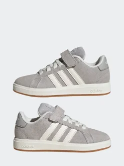 Baskets adidas Grand Court 00s en daim à lacets élastiques pour enfant