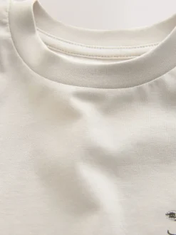 Beige Sable Petit Chérubin - T-shirt Manches courtes Back Imprimé (3mths-7yrs)