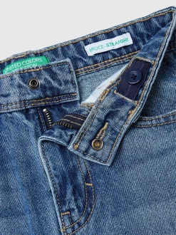 Benetton Jean droit Bruce bleu garçon (6-14 ans)