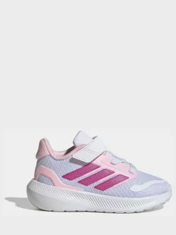 Blanc - adidas Baskets Runfalcon 5 Easy On bébé à velcro