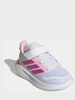 Blanc - adidas Baskets Runfalcon 5 Easy On bébé à velcro