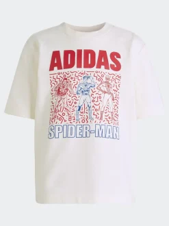 Blanc - adidas T-shirt Marvel Spider-Man Little Kids