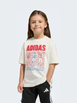 Blanc - adidas T-shirt Marvel Spider-Man Little Kids