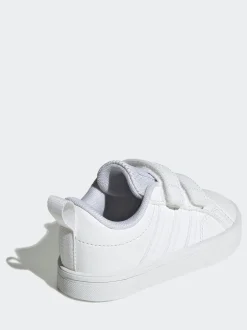 Blanc - adidas VS Pace 2.0 Baskets bébé à crochets et boucles