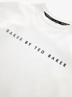Blanc - Baker by Ted Baker 100{T-shirt en coton