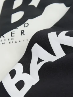 Blanc - Baker by Ted Baker ensemble sweat à capuche et jogging graphique oversize