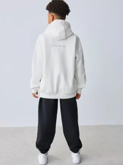 Blanc - Baker by Ted Baker ensemble sweat à capuche et jogging graphique oversize