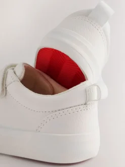 Blanc - Baskets à deux lanières à fermeture tactile