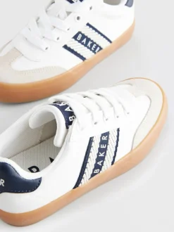 Blanc - Baskets à ruban de marque Baker by Ted Baker garçon