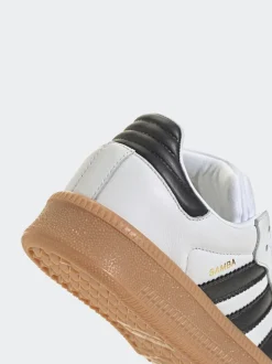 Blanc - Baskets adidas Originals Samba XLG en dentelle junior