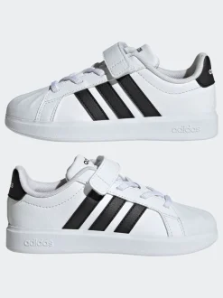 Blanc - Baskets adidas Street Talk à Dentelle élastique pour enfant