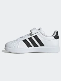 Blanc - Baskets adidas Street Talk à Dentelle élastique pour enfant