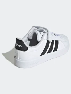 Blanc - Baskets adidas Street Talk à Dentelle élastique pour enfant