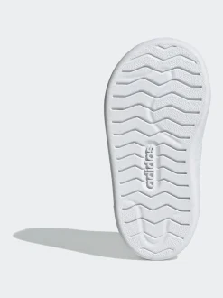 Blanc - Baskets adidas Street Talk à Dentelle élastique pour Bébé