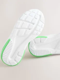 Blanc - Baskets Minecraft à lacets élastiques