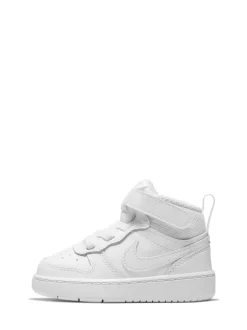Blanc - Baskets Nike Toddler Court Borough Mid
