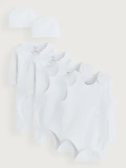 Blanc - Bébé Combinaison de nuit prématuré Ensemble 6 pièces (0-0mois)