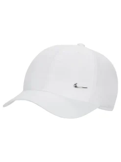Blanc - Casquette Nike Dri-FIT Kids Club en métal non structuré