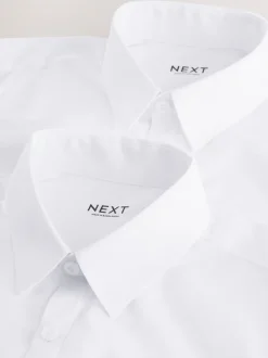 Blanc - Chemise d’école extra longue coupe classique (10-17ans)