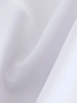 Blanc - Chemise d’école élégante unie à manches courtes (3-16ans)