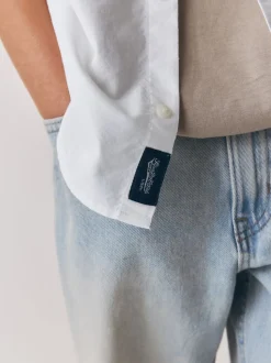 Blanc - Chemise Oxford Superdry