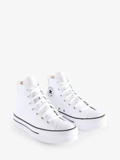 Blanc - Converse Baskets EVA Leather Lift Youth
