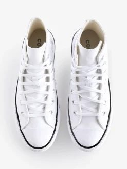 Blanc - Converse Baskets EVA Leather Lift Youth
