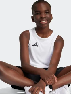 Blanc - Débardeur adidas Team pour enfant