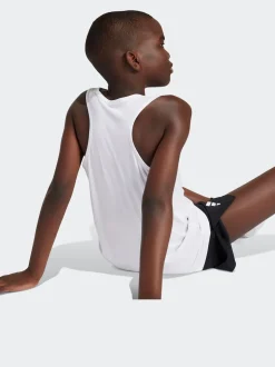 Blanc - Débardeur adidas Team pour enfant