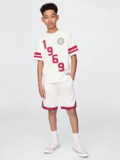 Blanc - Gap 8.5 Short à enfiler en maille Inch (4-13ans)