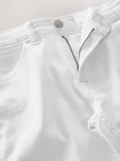 Blanc - Jeans extensibles (3-17yrs)