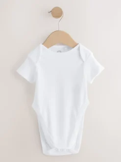 Blanc - Lot de 5 bodys à manches courtes pour dysplasie de la hanche