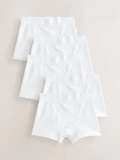 Blanc - Lot de 5 boxers (1.5-16ans)