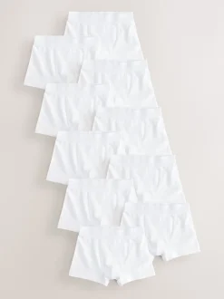 Blanc - Lot de 10 boxers (1.5-16ans)