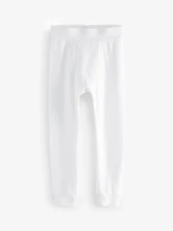 Blanc - Lot de 2 leggings thermiques (2-16ans)