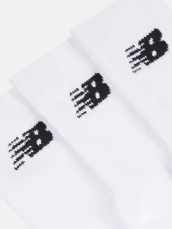 Blanc - Lot de 3 paires de chaussettes New Balance Everyday Trainer Col rond
