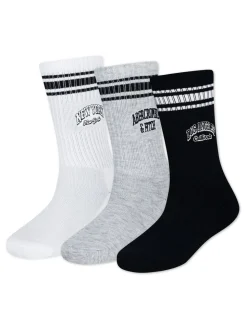 Blanc - Lot de 3 paires de chaussettes Abercrombie & Fitch