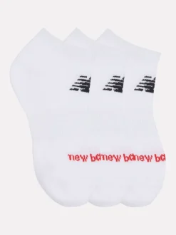 Blanc - Lot de 3 paires de chaussettes basses New Balance Everyday Trainer