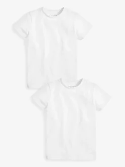 Blanc - Lot de 2 T-shirts à manches courtes (3-16ans)