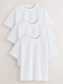 Blanc - Lot de 3 T-shirts à manches courtes (3-16ans)