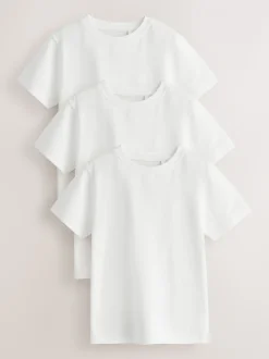 Blanc - Lot de 3 T-shirts à manches courtes (3-16ans)