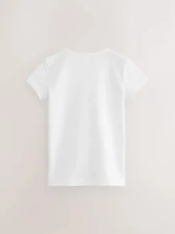 Blanc - Lot de 2 t-shirts d’école de sport 100% coton (3-16ans)